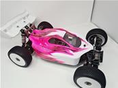 UK-Carrosserie VSE Rose/Blanc peinte pour VSE HOBAO RACING