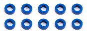 UK-Rondelles aluminiums bleues 5.5x3x.2.0mm (10) TEAM-ASSOCIATED
