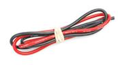 UK-SILICONE WIRE 12G - RED/BLACK 2X50CM CORE-RC