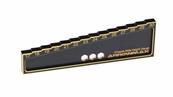 UK- CHASSIS RIDE HEIGHT GAUGE 17-30MM 1/8 OFF BLK GOLD ARROWMAX