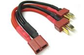 UK-Deans 2s Battery Harness For 2 Packs In Parallel 14AWG Silici ETRONIX