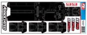 UK-RC10B74.2 FT Chassis Protective Sheet, printed TEAM-ASSOCIATED