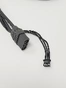 UK-2S PK 4/5mm charging cable + Balancing plug for XT90 Charger output Black (60cm) WS-LINE