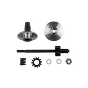 UK-RC10 6-Gear Transmission Top Shaft, Pinion, Outer Hub and Diff Spring RC10 TEAM-ASSOCIATED