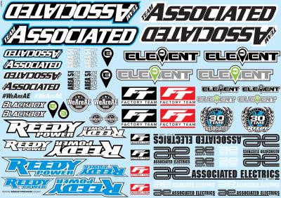 UK-AE Branding Decal Sheet TEAM-ASSOCIATED