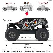 UK-1/10 GORGON 4X2 MEGA 550 Brushed Monster Truck Ready-To-Assemble Kit with Battery & Charger ARRMA