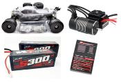 UK-Hyper SSE Truggy + COMBO ROBITRONIC 150A + MOTOR 2000KV + ACCUS WS LINE 5300 60C (T-PLUG) HOBAO RACING