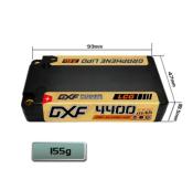 UK-Lipo Batterie 2S 7.6V 4400mAh Gold-NGP 5mm with DEAN cable DXF