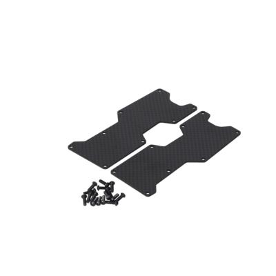 UK-Rear Carbon Arm Stiffener Set (D8T/E8T Evo3) HB RACING