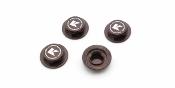 UK-1:8 Inferno Serrated Closed Wheel Nuts (4) Gun Metal KYOSHO