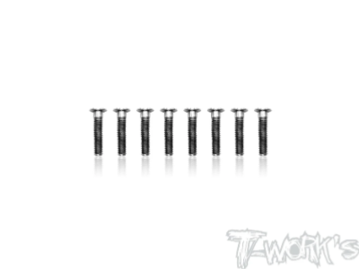 UK-Titanium screw 3x12mm low-profile heads (8) T-WORK'S