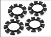 UK-Satellite Tire Rubber Bands black (4) J-CONCEPTS