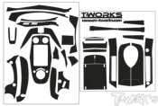UK-Metal Chrome Radio Radio Skin Sticker ( For FLYSKY GT-5 ) T-WORK'S