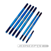 UK-Tekno NT48 2.0 fin titanium turnbuckle set blue (7pcs) J-CONCEPTS
