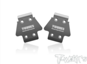 UK-Stainless Steel Front Chassis Skid Protector ( Team Associated RC8 B4.1/ B4 ) 2pcs. T-WORK'S