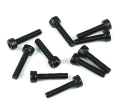 UK-M3x10mm Cap Head Screws (black, 10pcs) TEKNO-RC