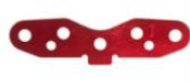 UK-SP Rear Suspension Plate1°(Red MP777) KYOSHO