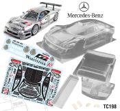 UK-1/10 Benz CLK GTR 190mm (unpainted) TEAM C