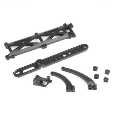 UK-Chassis brace set and battery strap SCT410SL TEKNO-RC