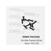 UK-M2x8 Countersunk Screw Steel 10.9 (10) DONUTS RACING