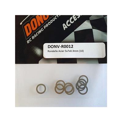 UK-Steel Washer 5x7x0.3mm (10)  DONUTS RACING