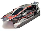 UK-Vantage Printed Ep Buggy Bodyshell - Black/red FTX