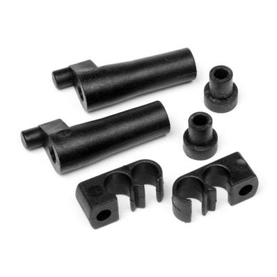 UK-Fuel tank stand-off and fuel line clips set HB RACING