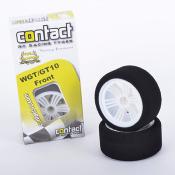 UK-Foam tyres WGT10 AVANT 28SH 60mm - on White rims CONTACT RC