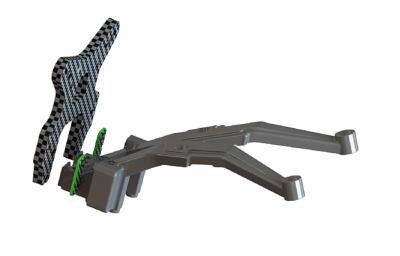 UK-PRS1V4 Front Shock Plate +1mm (4) PR RACING