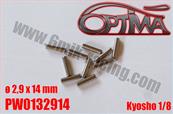 UK-Pins Ø2.9 x 14 mm for Kyosho (10) 6-MIK