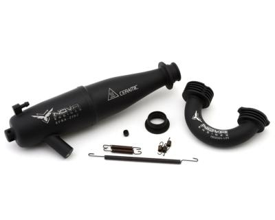 UK-Nova Engines BLACK 2182 Off-Road Pipe and 55mm Manifold Combo NOVA
