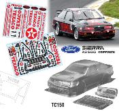 UK-1/10 Ford Sierra RS500 TEXACO 190mm (unpainted) TEAM C