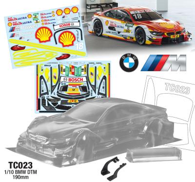 UK-1/10 BMW DTM "SHELL" 190mm (clear) TEAM C