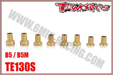 UK-Brass Caster Block Bushings Set (Team Associated RC10 B5/B5M/T5M/SC5M) T-WORK'S