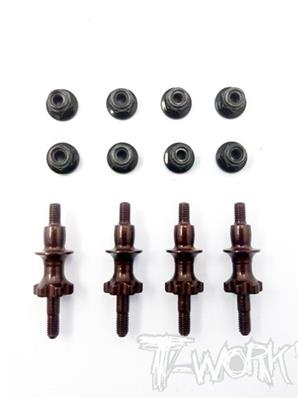 UK-Spring Steel Shock Standoffs ( For Kyosho MP-9 ) T-WORK'S