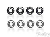 UK-Front Track Width Adj. Spacer 0.5mm & 0.75mm ( For Mugen MBX7/7R/MGT7/MBX8/Mugen MBX8R ) Each 4pcs. T-WORK'S