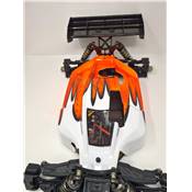 UK-Vision body paint (Orange/White) 1/8 buggy for S35-3/-4 Sworkz and MBX8-Nitro BITTYDESIGN