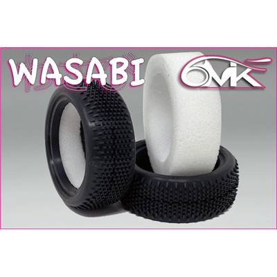 UK-Tires WASABI 1/10 front 4x4 Silver + Foam (2) 6-MIK