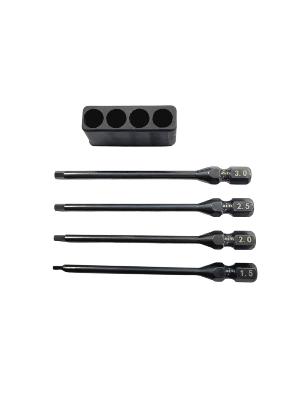 UK- Hexagonal pin set "Black Titanium" 1.5/2.0/2.5/3.0 mm WS-LINE