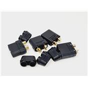 UK-XT90 sockets with solder protection Black Male & Female (2 pairs) WS-LINE