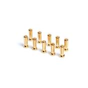 UK-5MM GOLD CONNECTORS - WORKS TEAM - 10PK (18MM) LRP