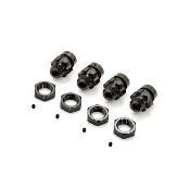UK-Cnc Hex Conversion Wheel Hub 4Pcs HOBAO RACING