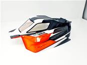 UK-Vision body paint (Coal/White/Orange) 1/8 buggy for S35-3E/-4E Sworkz and MBX8-Eco