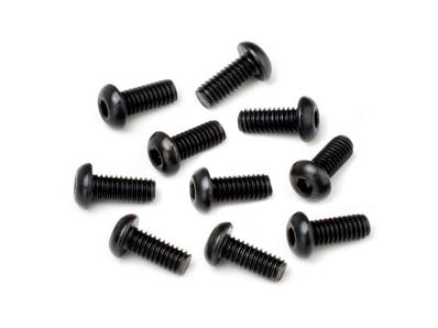 UK-Button head screw m2.5x6mm (hex socket/10pcs) HB RACING