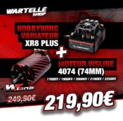 UK-Combo XR8 PLUS 150 Amp drive + 4074 motor (KV of your choice) WS-LINE
