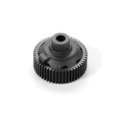 UK-Composite Gear Differential Case with Pulley 53T - Graphite X-RAY