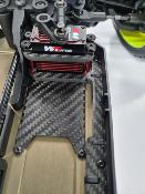 UK-Carbon steering servo mount RED for EB48 2.X / ET48 2.X WS-LINE