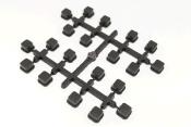 UK-Suspension Pin Bushings Black AGAMA