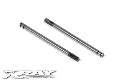 UK-Rear Hardened Shock Shaft (2) X-RAY