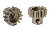UK-M1.0 PINION SHORT HARDENED STEEL 14 TEETH SHAFT DIA. 5mm MOD1 CORALLY